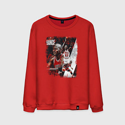 Свитшот хлопковый мужской ПОСЛЕДНИЙ ТАНЕЦ, цвет: красный