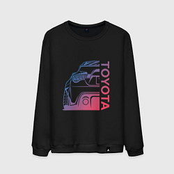Свитшот хлопковый мужской TOYOTA Z, цвет: черный