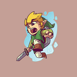 Свитшот хлопковый мужской The Legend of Zelda, цвет: пыльно-розовый — фото 2