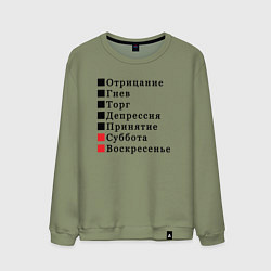 Мужской свитшот Семь дней жизни