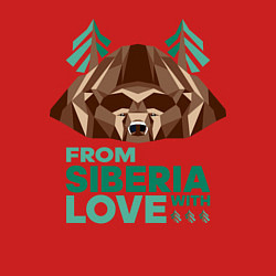 Свитшот хлопковый мужской Из Сибири с любовью, цвет: красный — фото 2