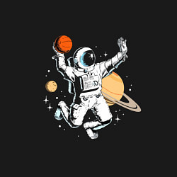 Свитшот хлопковый мужской Space bascetball, цвет: черный — фото 2