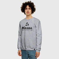 Свитшот хлопковый мужской MIKASA SPORTS, цвет: меланж — фото 2