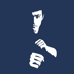 Свитшот хлопковый мужской Брюс Ли, цвет: тёмно-синий — фото 2