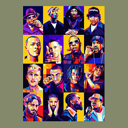 Свитшот хлопковый мужской Легенды Рэпа, цвет: авокадо — фото 2