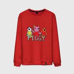 Свитшот хлопковый мужской ROBLOX PIGGY, цвет: красный