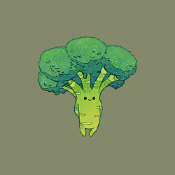 Свитшот хлопковый мужской Симпатичный брокколи, цвет: авокадо — фото 2