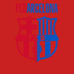 Свитшот хлопковый мужской Barcelona FC, цвет: красный — фото 2