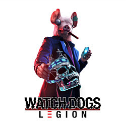 Свитшот хлопковый мужской Watch Dogs Legion, цвет: белый — фото 2