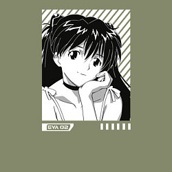 Свитшот хлопковый мужской Аска ева 02, цвет: авокадо — фото 2