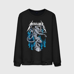 Свитшот хлопковый мужской Metallica - черт, цвет: черный