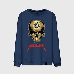 Свитшот хлопковый мужской Metallica, цвет: тёмно-синий