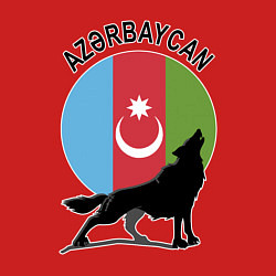 Свитшот хлопковый мужской Азербайджан, цвет: красный — фото 2