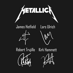 Свитшот хлопковый мужской METALLICA АВТОГРАФЫ, цвет: черный — фото 2