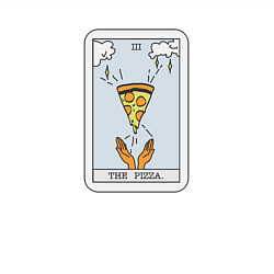 Свитшот хлопковый мужской Таро Пицца, цвет: белый — фото 2