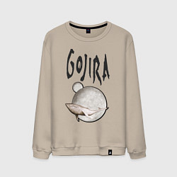 Свитшот хлопковый мужской Gojira, цвет: миндальный