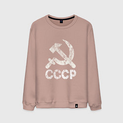 Свитшот хлопковый мужской СССР, цвет: пыльно-розовый