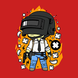 Свитшот хлопковый мужской PUBG, цвет: красный — фото 2