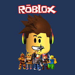 Свитшот хлопковый мужской ROBLOX, цвет: тёмно-синий — фото 2