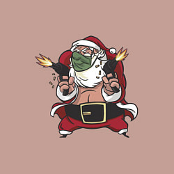 Свитшот хлопковый мужской Bad Santa, цвет: пыльно-розовый — фото 2