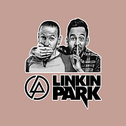 Свитшот хлопковый мужской Линкин Парк, цвет: пыльно-розовый — фото 2