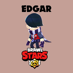 Свитшот хлопковый мужской BRAWL STARS EDGAR, цвет: пыльно-розовый — фото 2