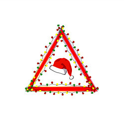 Свитшот хлопковый мужской Осторожно! Новый год, цвет: белый — фото 2