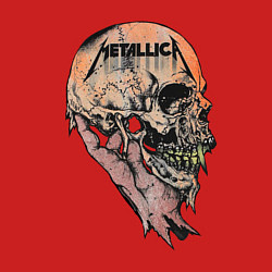 Свитшот хлопковый мужской Metallica art 04, цвет: красный — фото 2