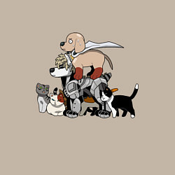 Свитшот хлопковый мужской One Punch Man, цвет: миндальный — фото 2