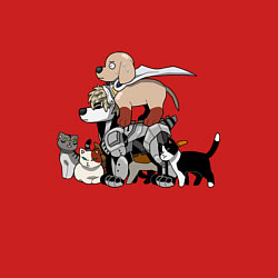 Свитшот хлопковый мужской One Punch Man, цвет: красный — фото 2