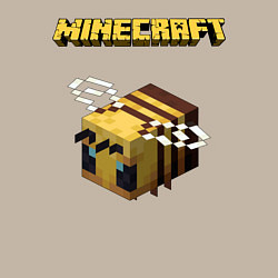 Свитшот хлопковый мужской Minecraft, цвет: миндальный — фото 2