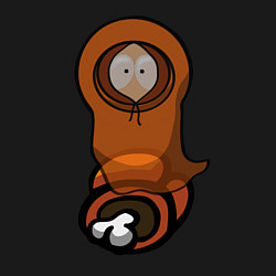 Свитшот хлопковый мужской Among us, цвет: черный — фото 2