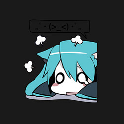 Свитшот хлопковый мужской Грусть, цвет: черный — фото 2