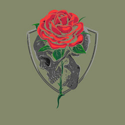 Свитшот хлопковый мужской Skull&Rose, цвет: авокадо — фото 2