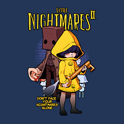 Свитшот хлопковый мужской LITTLE NIGHTMARES 2, цвет: тёмно-синий — фото 2