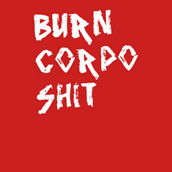 Свитшот хлопковый мужской BURN CORPO SHIT, цвет: красный — фото 2