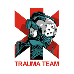 Свитшот хлопковый мужской TRAUMA TEAM Cyberpunk 2077, цвет: белый — фото 2