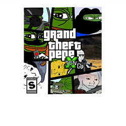 Свитшот хлопковый мужской Grand Theft Pepe, цвет: белый — фото 2