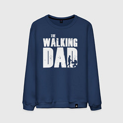 Свитшот хлопковый мужской Лучший папа, цвет: тёмно-синий