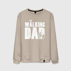 Свитшот хлопковый мужской Лучший папа, цвет: миндальный