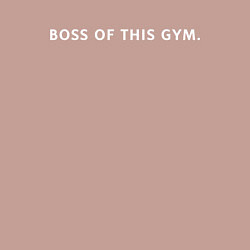 Свитшот хлопковый мужской BOSS OF THIS GYM, цвет: пыльно-розовый — фото 2