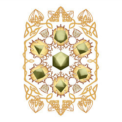 Свитшот хлопковый мужской DnD Dices: Celtic Motifs, цвет: белый — фото 2