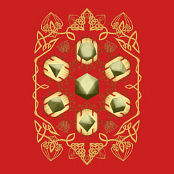 Свитшот хлопковый мужской DnD Dices: Celtic Motifs, цвет: красный — фото 2