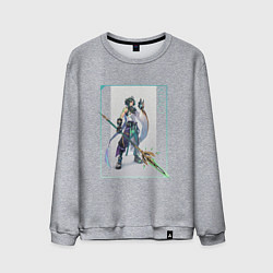 Свитшот хлопковый мужской Сяо в деле, цвет: меланж