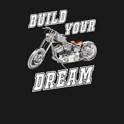 Свитшот хлопковый мужской Build your dream, цвет: черный — фото 2