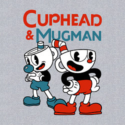 Свитшот хлопковый мужской Cuphead & Mugman, цвет: меланж — фото 2