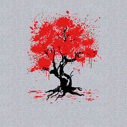 Свитшот хлопковый мужской САКУРА SAKURA ВИШНЯ, цвет: меланж — фото 2