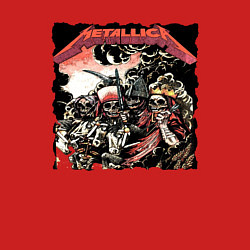 Свитшот хлопковый мужской METALLICA HARD ROCK, цвет: красный — фото 2
