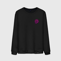 Свитшот хлопковый мужской Zerg logo mini Purple, цвет: черный