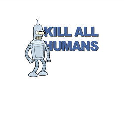 Свитшот хлопковый мужской Бендер Родригес, цвет: белый — фото 2